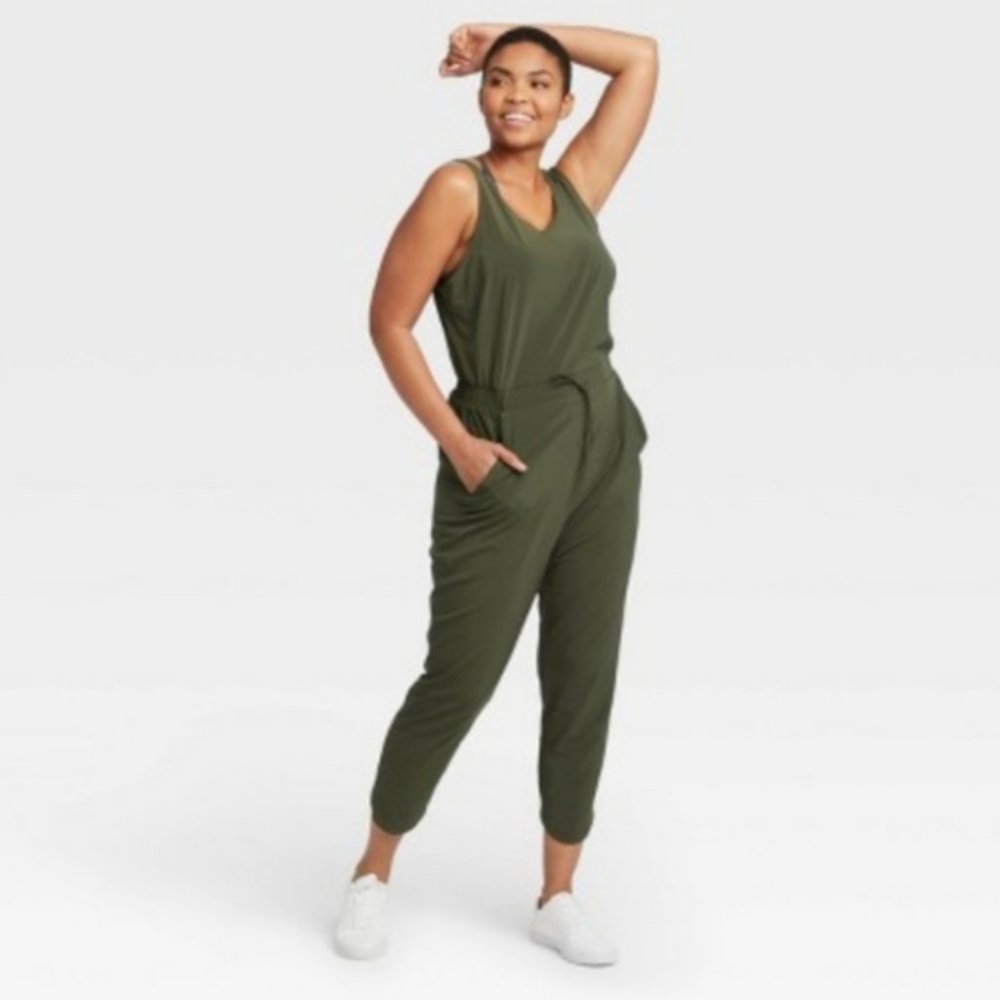 NEW All in Motion Green Jumpsuit - Picture 5 of 6